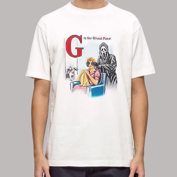 Ghost Face Other - Scream Ghost Face G is for Ghostface Spirit Halloween T-shirt Sz M NWT